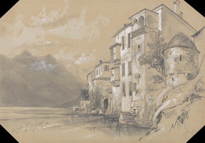 St. Giulio, Orta, 26 september 1837 door Edward Lear